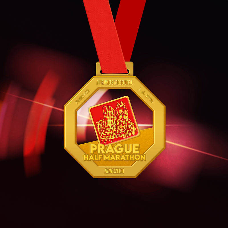 1/2Maraton Praha 2023 medal 